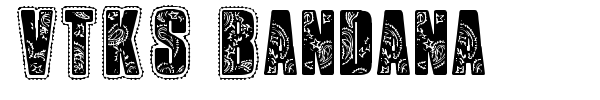 VTKS Bandana font preview